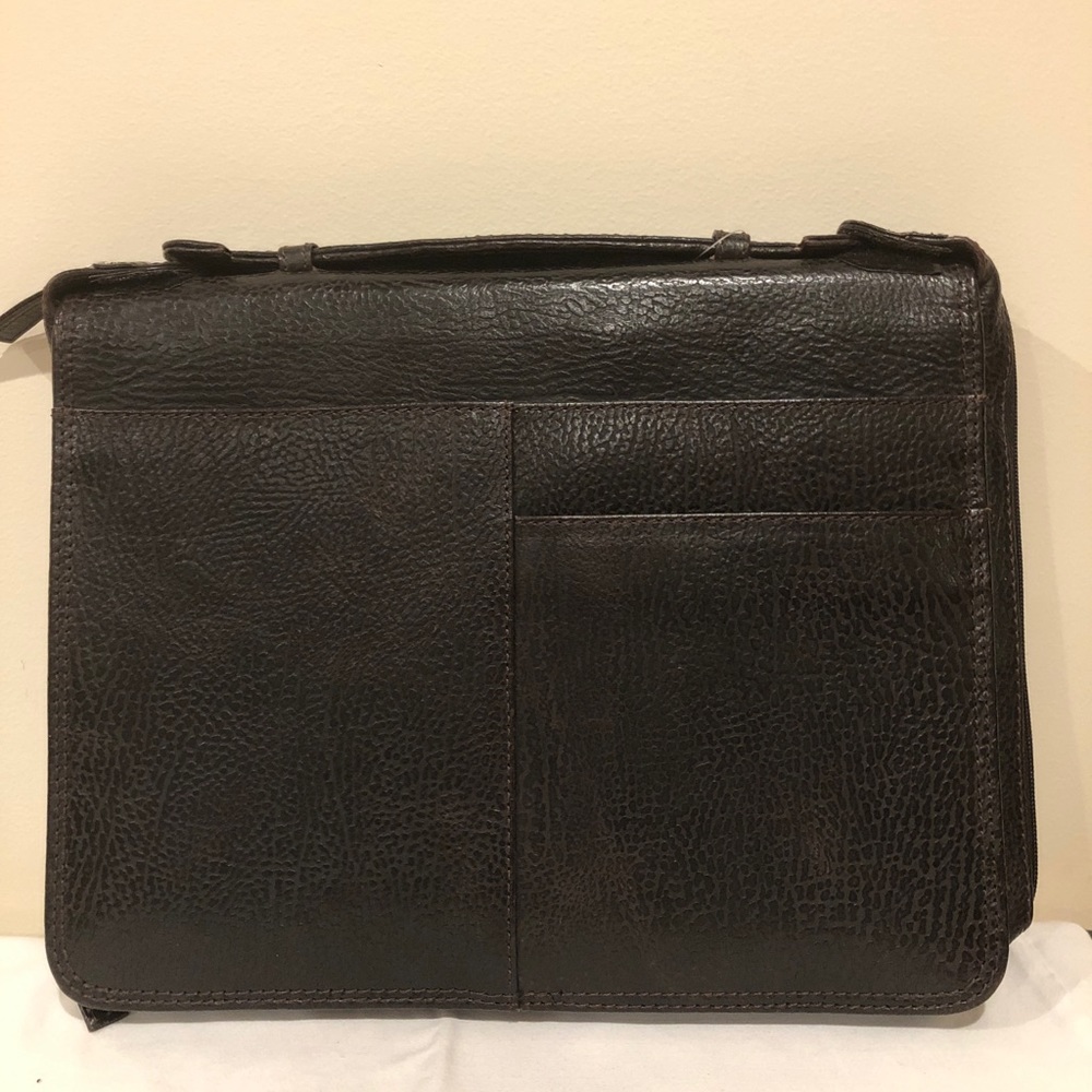 Brown Brand New Male Leather Portfolio Bag.